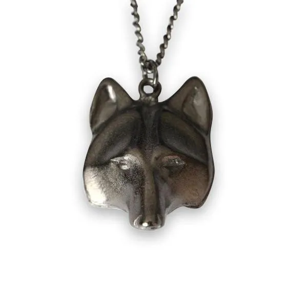 Wolf Face Necklace