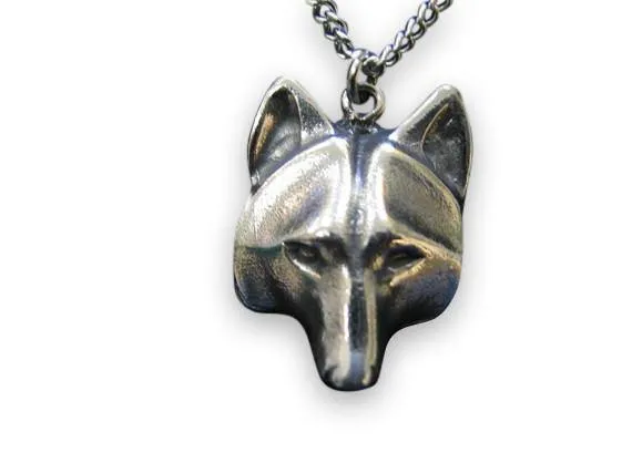 Wolf Face Necklace